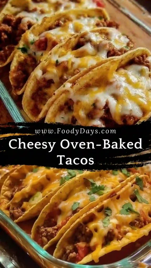 Cheesy oven baked tacos easy family dinner