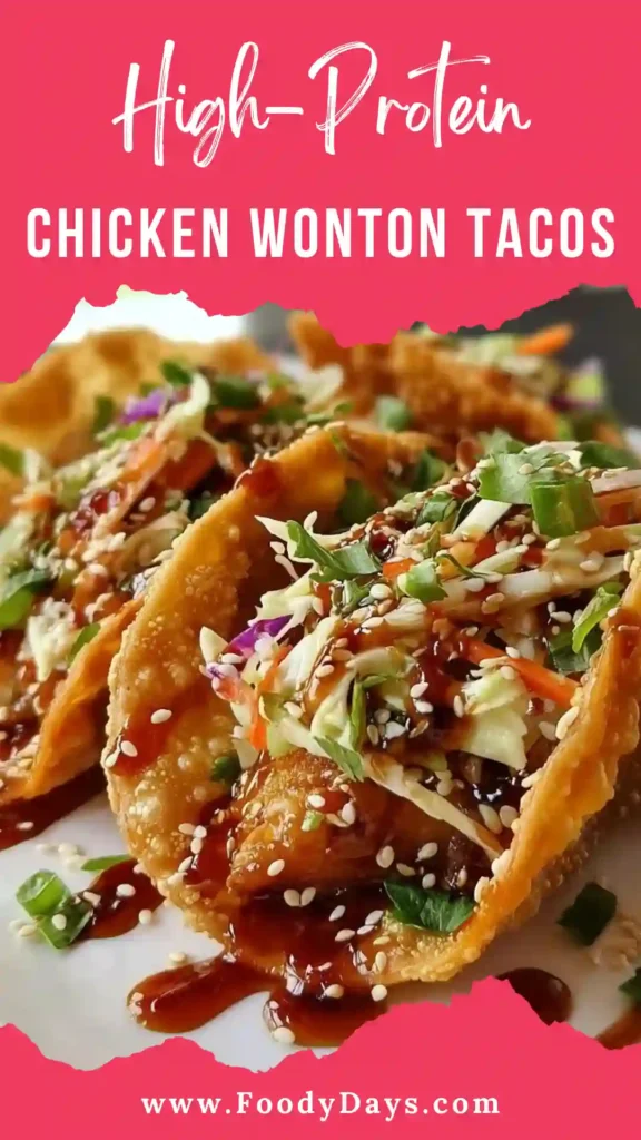 High protein chicken wonton tacos crispy family dinner
