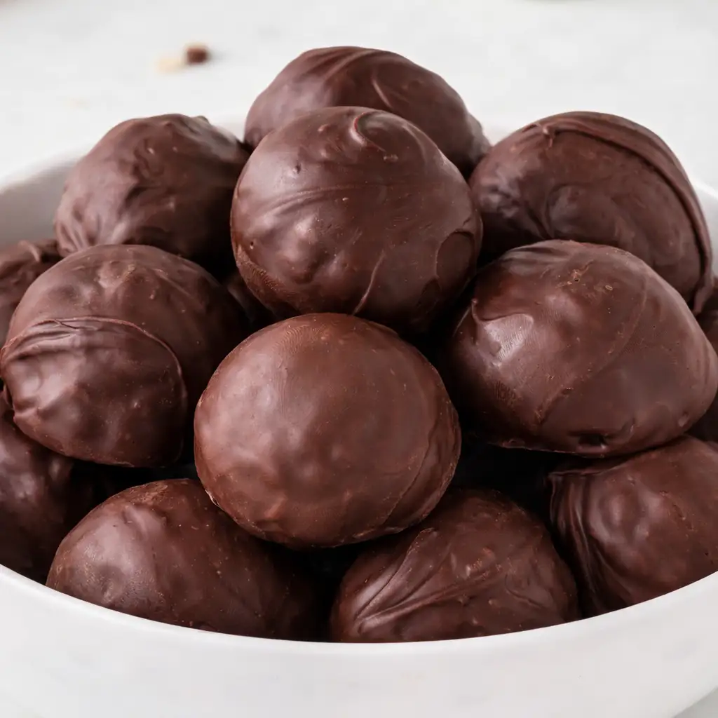 Peanut butter balls with rice krispies easy family dessert