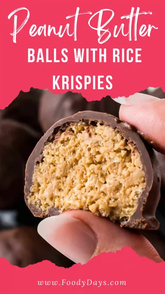 Peanut butter balls with rice krispies easy family dessert