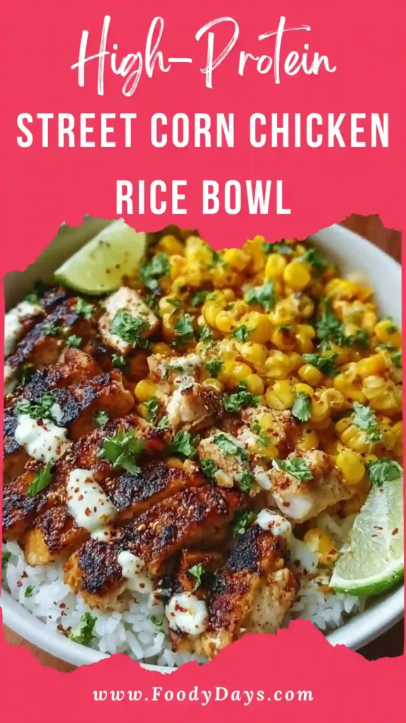 Street corn chicken rice bowl easy family dinner