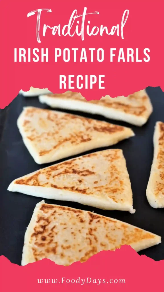 Traditional Irish potato farls family friendly recipe