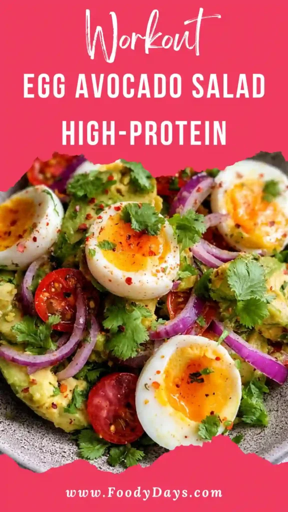 Workout egg avocado salad easy healthy family lunch