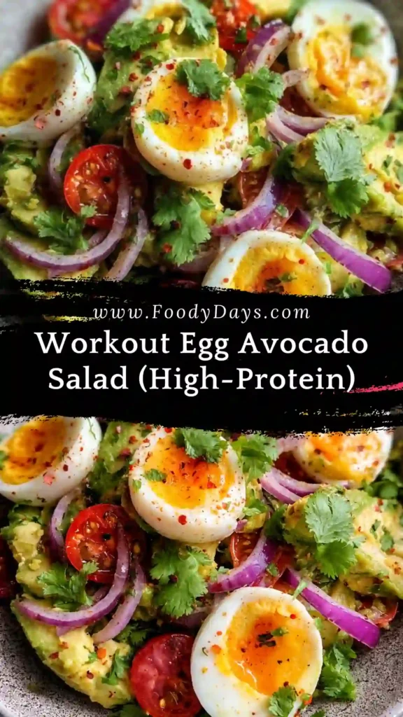 Workout egg avocado salad easy healthy family lunch