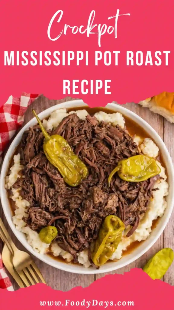 Family-friendly Crockpot Mississippi Pot Roast Recipe served tender