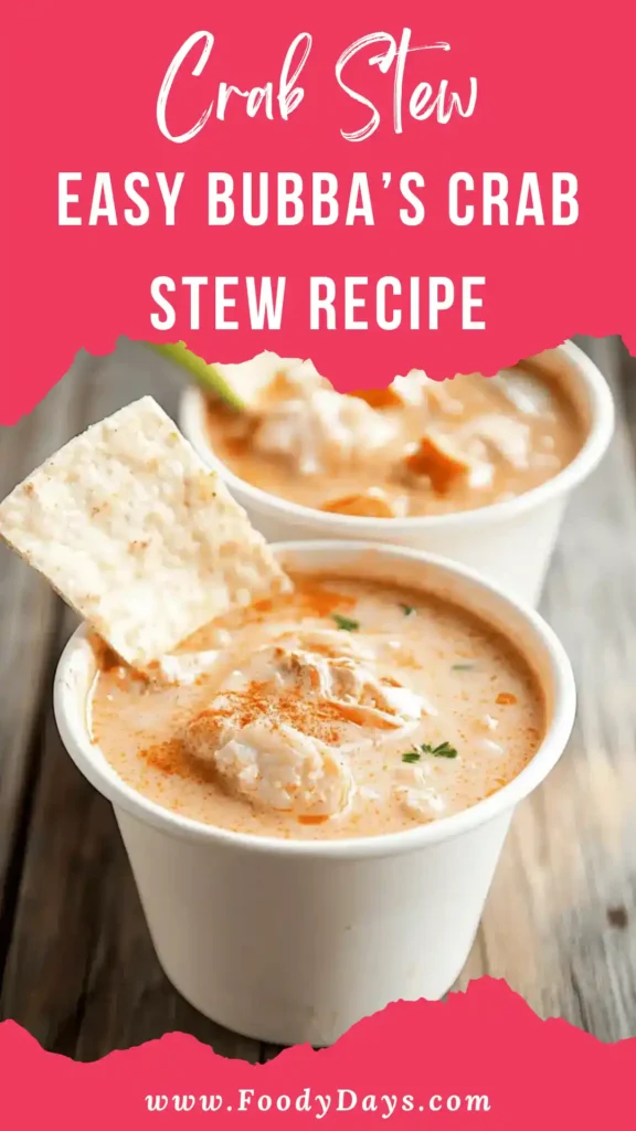 Easy Bubba’s Crab Stew Recipe served warm for a family-friendly seafood dinner