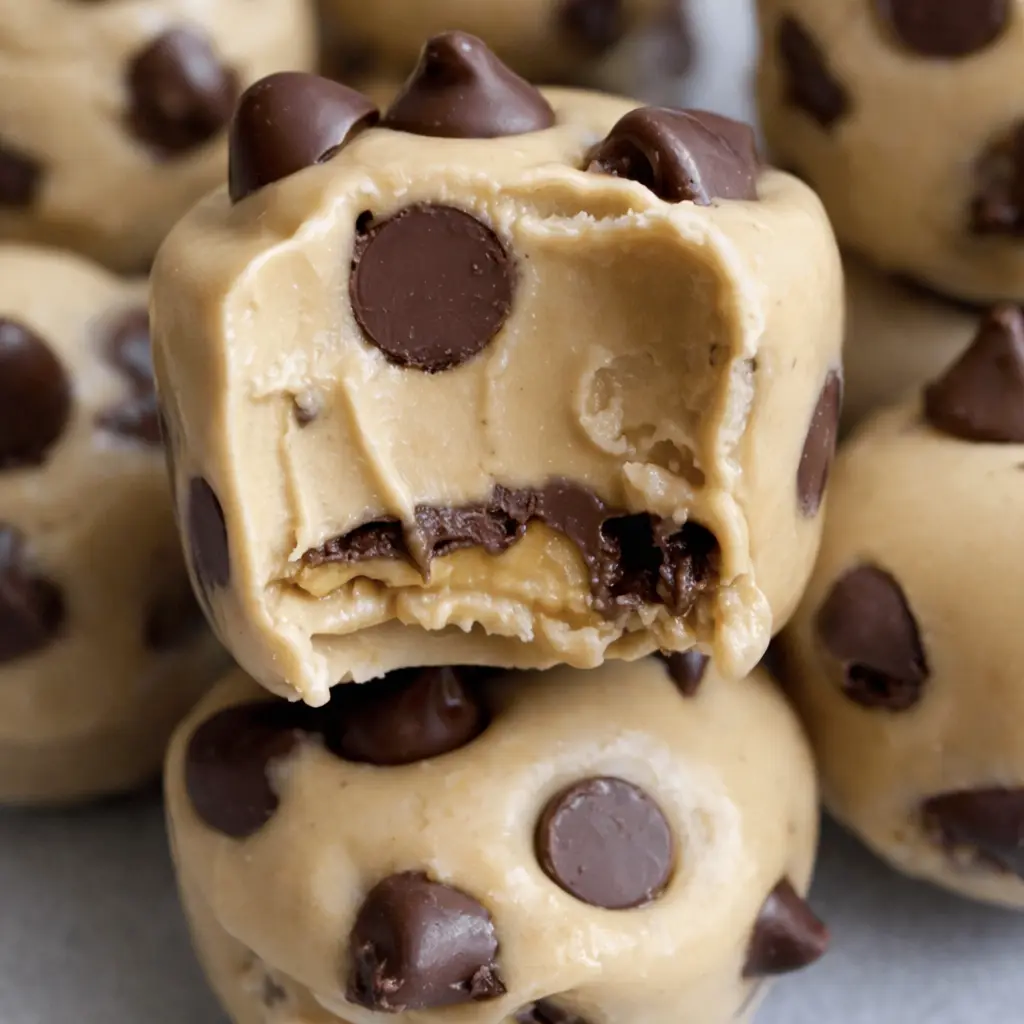 Frozen Greek Yogurt Peanut Butter Bites served as a family-friendly snack on a white marble background