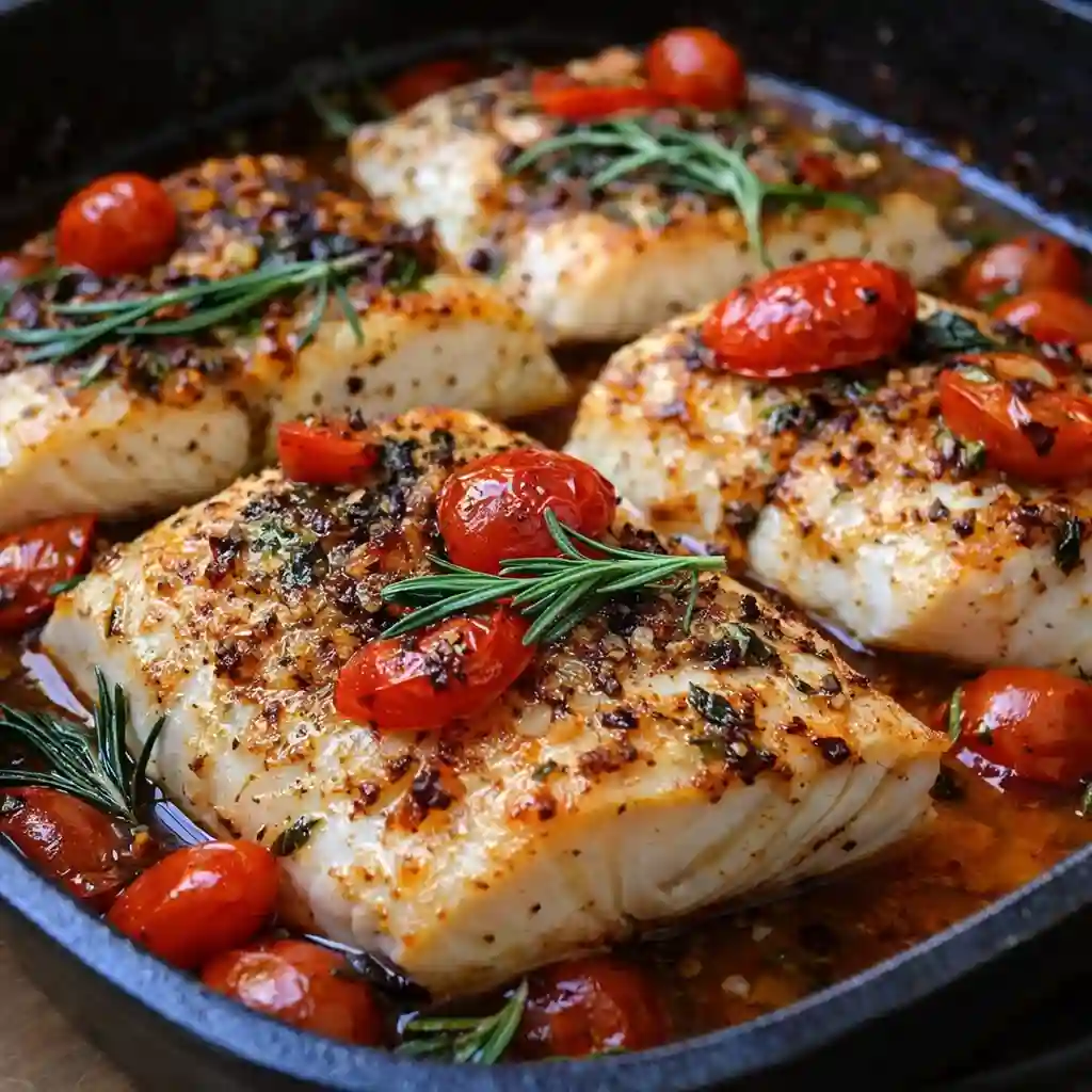Family-friendly Mediterranean Baked Fish with vegetables