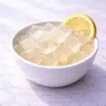 Jillian Michaels Gelatin Recipe cubes served in white bowl on marble surface