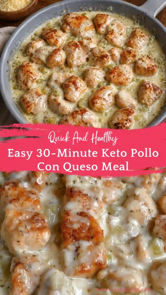 healthy keto pollo con queso creamy chicken low carb meal