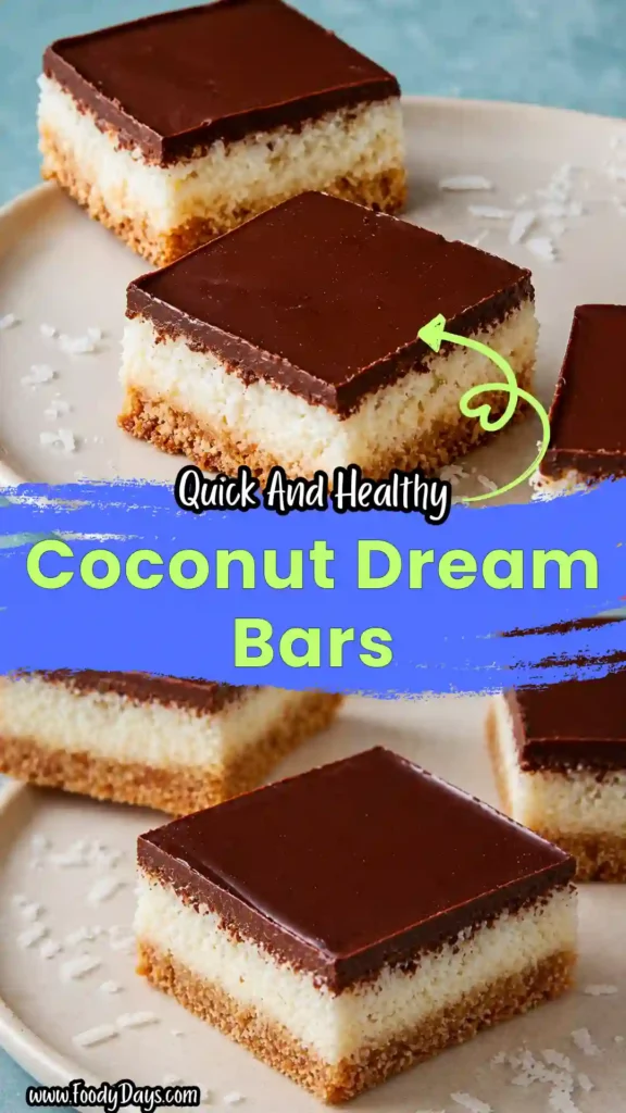 healthy coconut dream bars