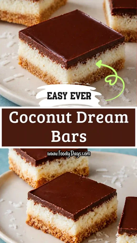 healthy coconut dream bars