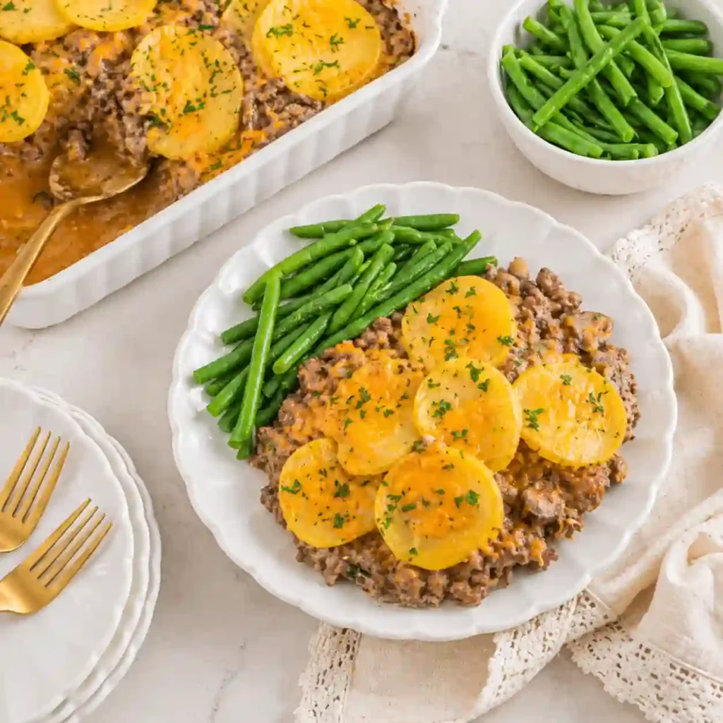 healthy hamburger potato casserole