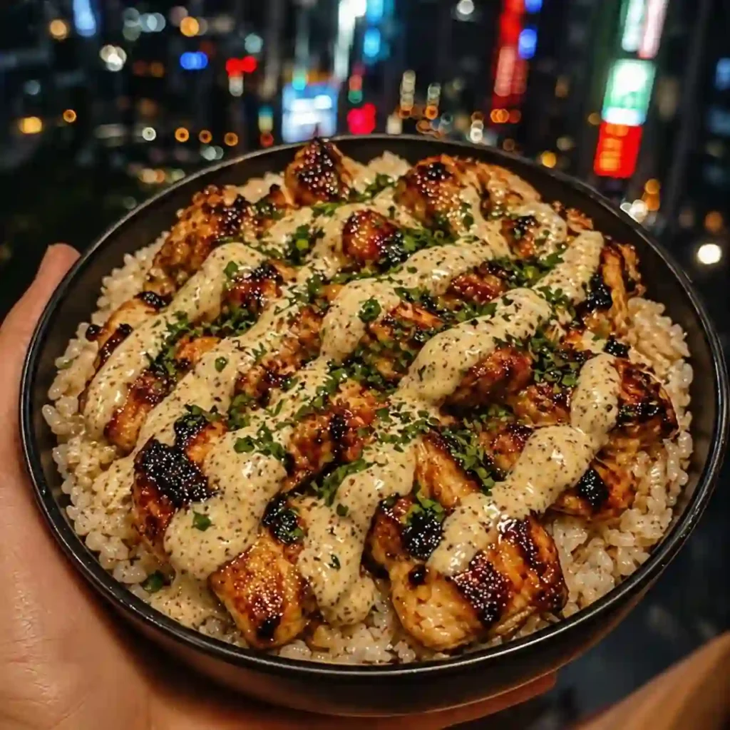 healthy honey sriracha chicken rice bowls