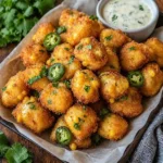 healthy jalapeno corn nuggets crispy