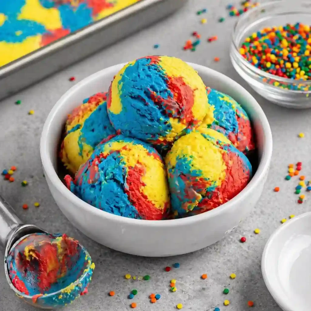 healthy superman ice cream colorful