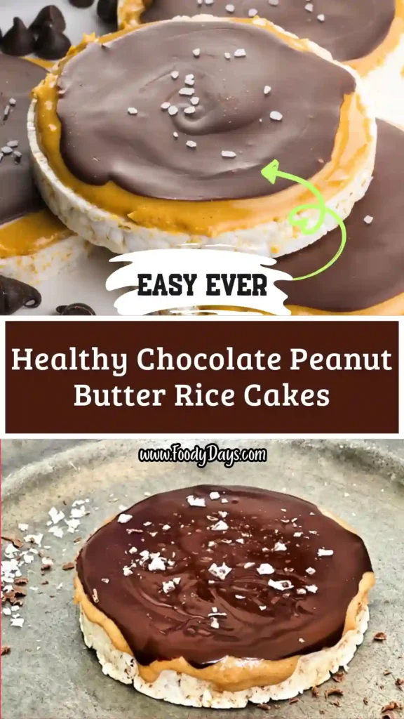 Chocolate peanut butter rice cakes