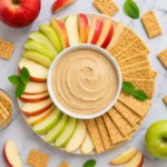 Peanut Butter Greek Yogurt Dip with fruit