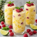Raspberry Colada Twist tropical drink