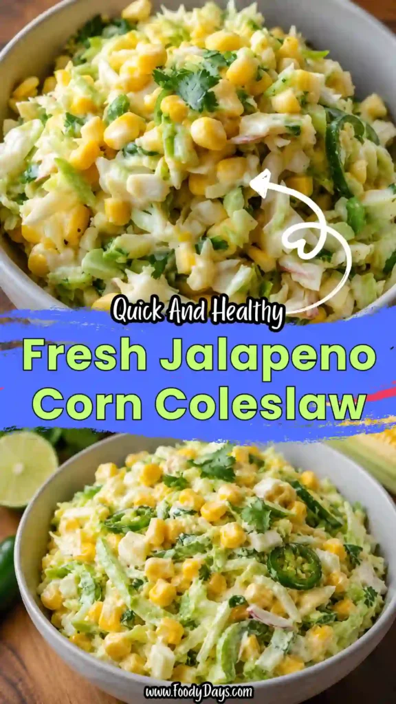 Fresh Jalapeno Corn Coleslaw