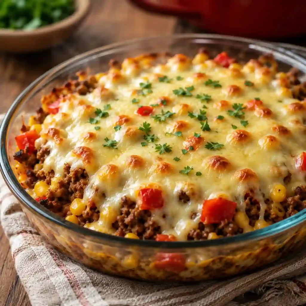 Keto Taco Casserole meal prep containers