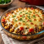 Keto Taco Casserole meal prep containers