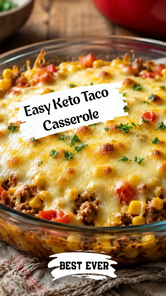 Keto Taco Casserole meal prep containers