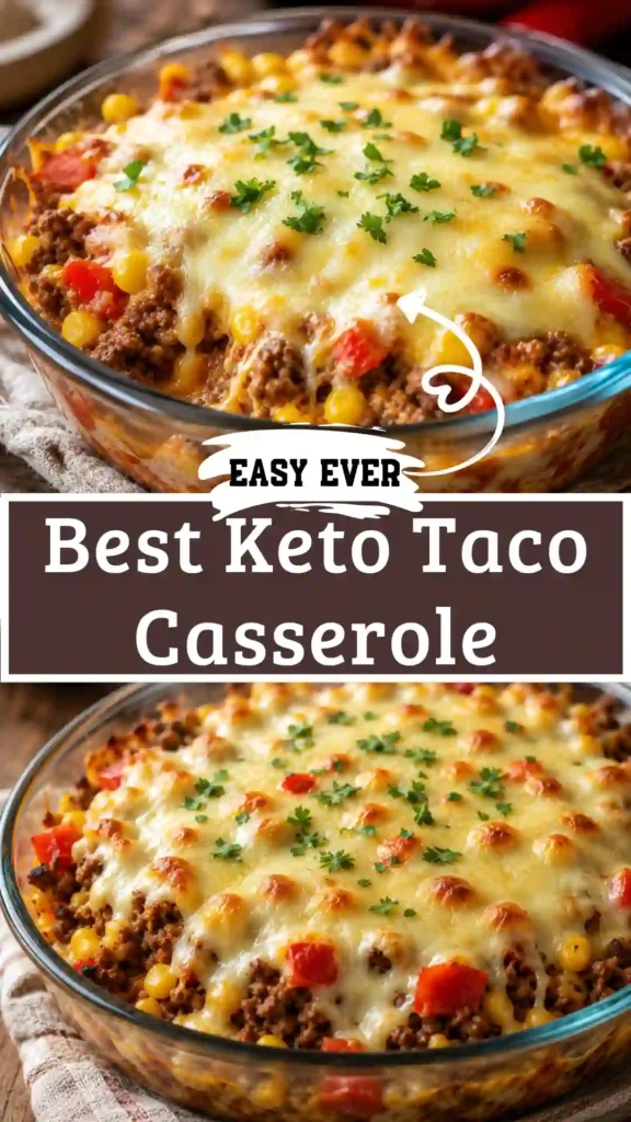 Keto Taco Casserole meal prep containers