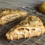 Gluten-free Banana Scones made with almond flour, coconut cream, and Ceylon cinnamon.